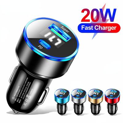 PD 20W USB nabíjačka do auta Quick Charge 3.0 Typ C Rýchlonabíjací telefónny adaptér pre iphone 14 13 Samsung nabíjačka do auta