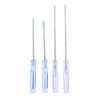 Hot 4Pcs Transparent Blue Handle Screwdriver Set Slotted Cross Manual Screw Driver Household Maintenance Repair Hand Tool Kit