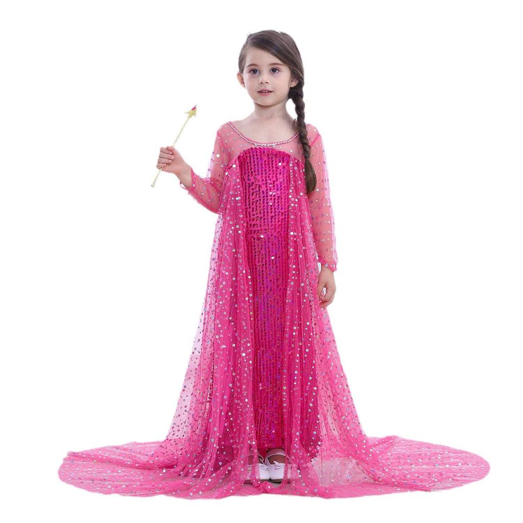 WISH Halloween Children's Elsa Frozen Princess Dress Skirt