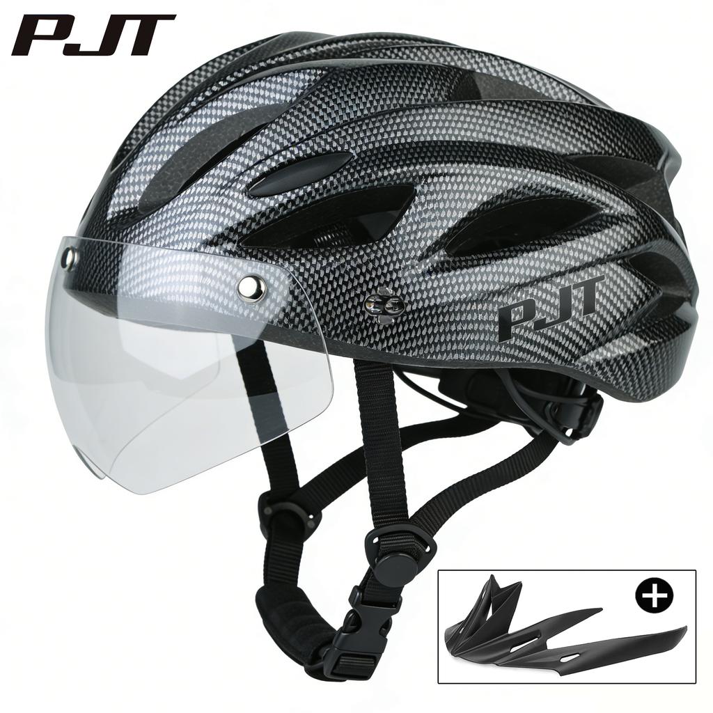 Kask rowerowy 4 w 1 z okularami przeciwsłonecznymi / Daszkiem Bezpieczeństwa Kaski Wielotrybowe noszenie Kask rowerowy Kask rowerowy MTB Dla kobiet Mężczyzn