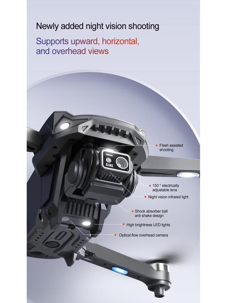 RG608PRO Drone: Night Vision, Dual Camera, Obstacle Avoidance, Remote Control, 4-Axis Aircraft