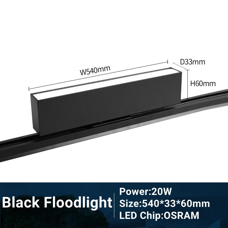 Modern LED Track Light 110/220V Adjustable 10/20W COB Ceiling Grille Spot Lamp Aisle Store Shop Linear Fill Rail Lighting System