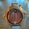 Nautical Marine Waska Brass and Copper Beehive Pendant Light  Wired