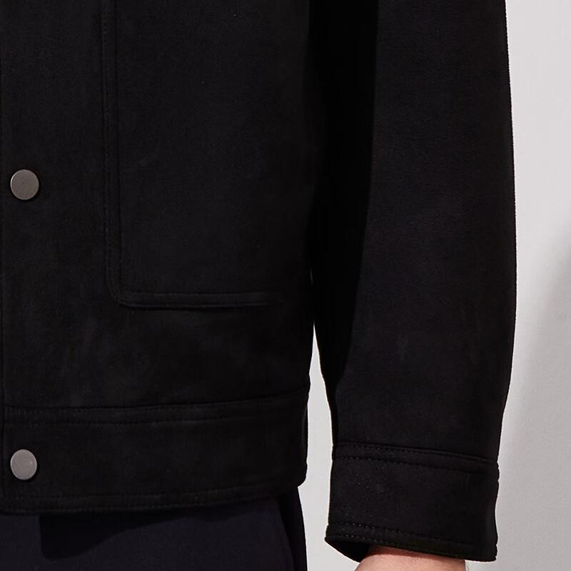 JOW Men's Anti-Wrinkle Suede Lapel Jacket