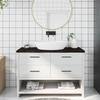VidaXL Bathroom Countertop Dark Grey 120x50x4 Cm Treated Wood 3156237