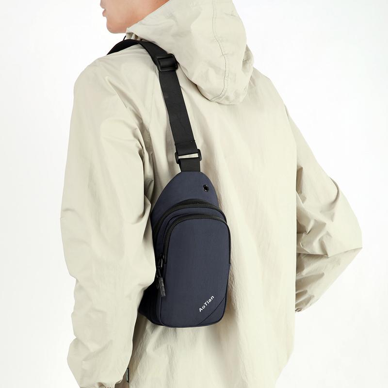 Men's Chest Bag Crossbody Bag Oxford Commuter Shoulder Bag