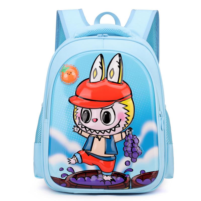 School Bag New LABUBU Cartoon Hard Shell Bag Primary School First Grade Trend Cute School Bag