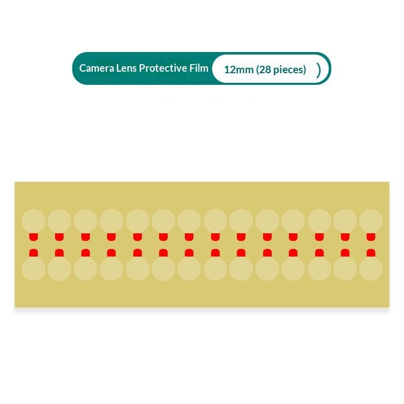 

New 28/40/80/100pcs Protective Camera Sticker Dust Stickers High Temperature Tape Phone Infrared Dot Matrix Protect Tool 7/12mm