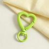 Colorful Heart-Shaped Keychains: DIY Jewelry Accessories with Spray-Painted Spring Clasps and Zinc Alloy Jump Rings