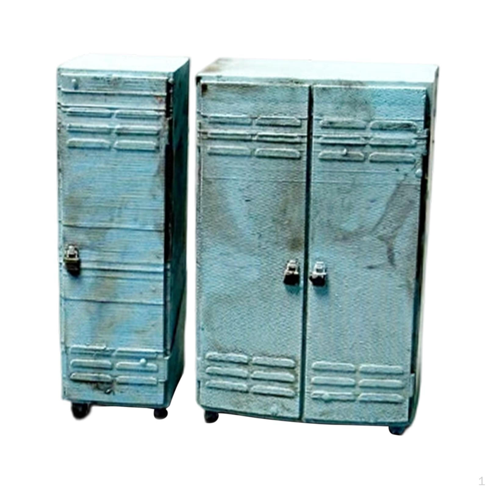 

1/64 Scale Car Repair Locker Diorama Accessories Painted Workshop Scene Decoration Miniature Garage