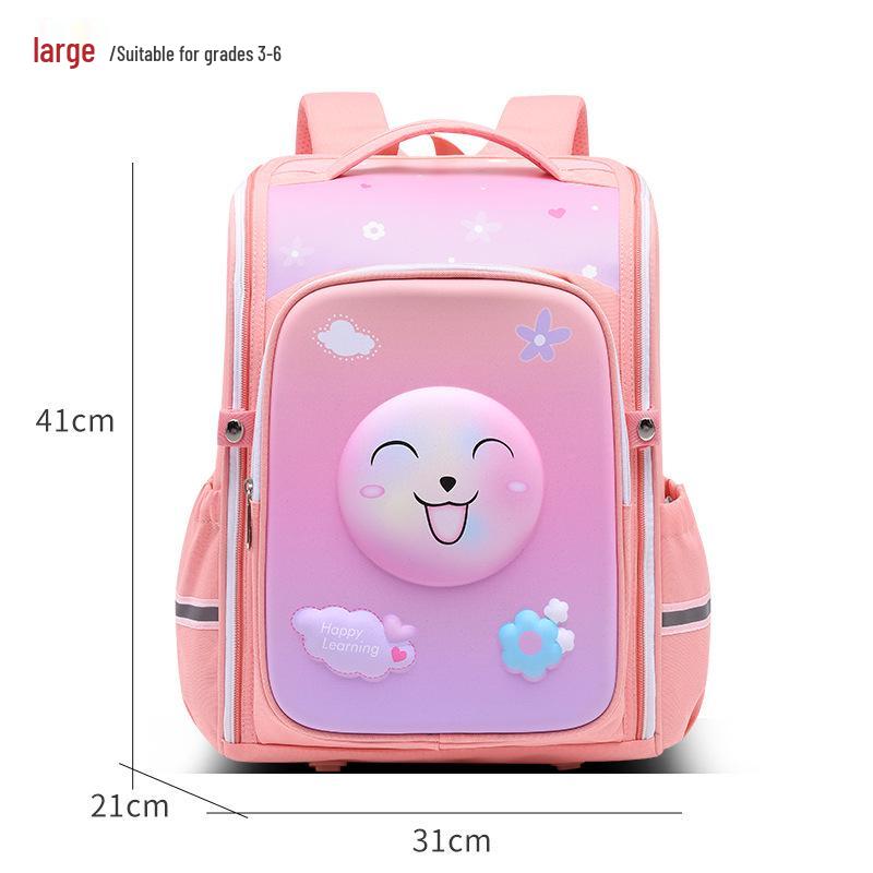 2025 Lightweight Spine-Protecting Backpack for Primary School Girls and Boys, Grades 1-6