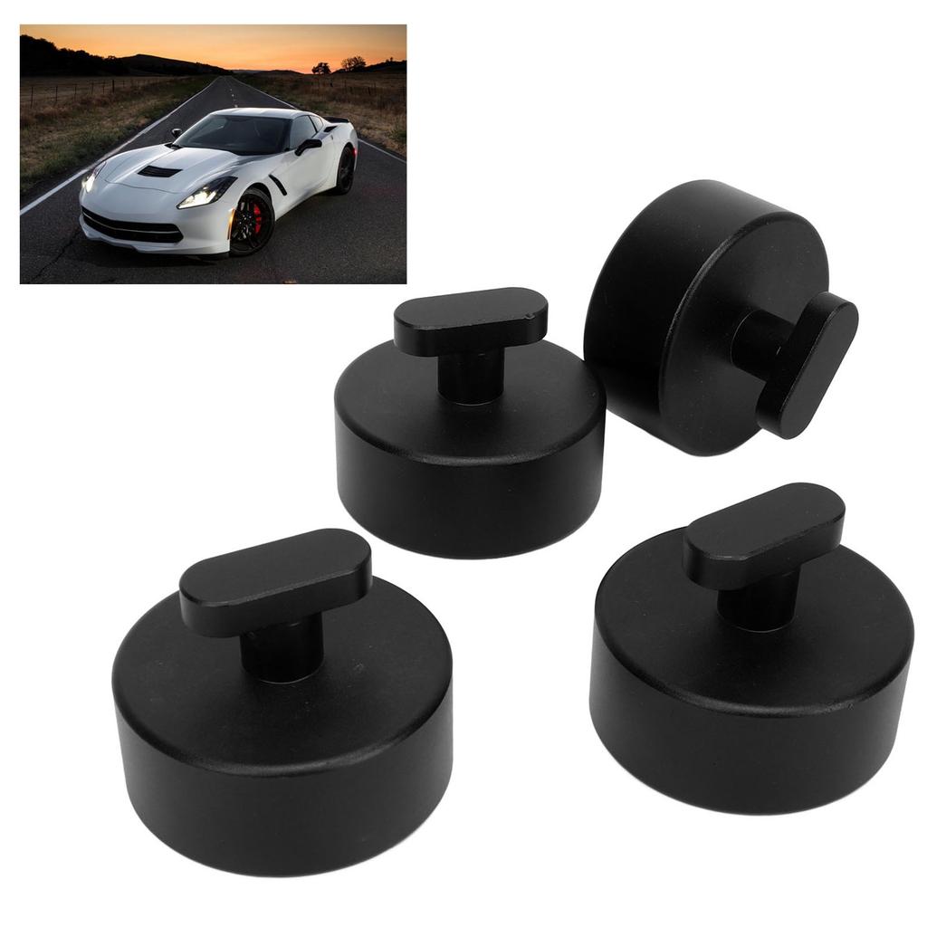 4PCS   Pad Billet Aluminum Lift Point   Adapter Pucks   Pad Stand for C7  51  06 C6‑ 06