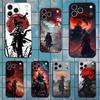 Samurai Art Bushido Phone Case For iPhone 17,16,15,14,13,12,11 Plus,Pro Max,XS,X,XR,SE,Mini,8,7,Soft Silicone Black Cover