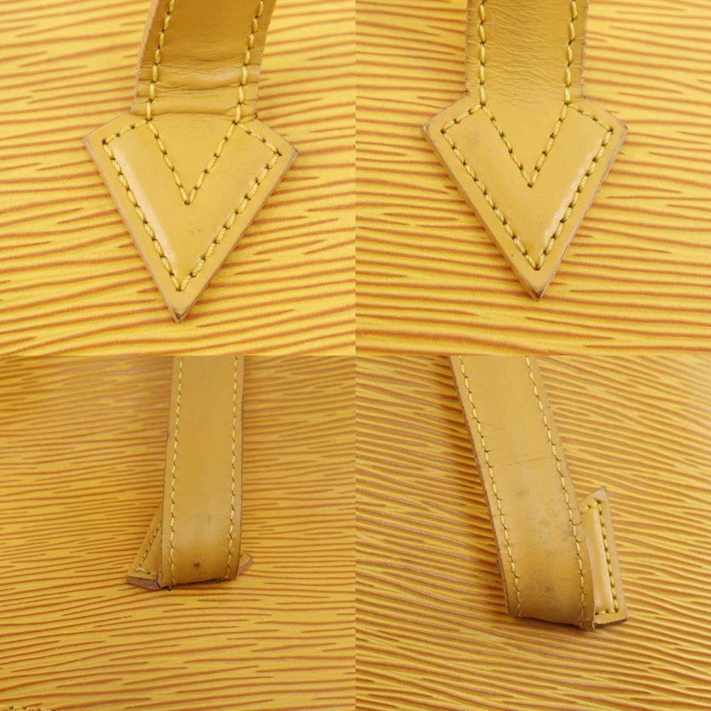Louis Vuitton Sun Jack Handbag M52279 Tassiri Yellow Yellow Epi Leather Women Used