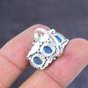 Natural Aqua Chalcedony Gemstone Handmade 925 Sterling Silver Ring Size 7 r7I94