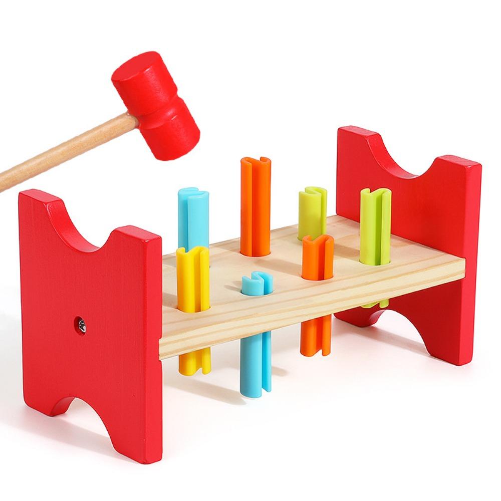 Pounding Toy Mallet Hammering Pounding Toy Simulation Montessori Nail Screw Games  Kids Gifts
