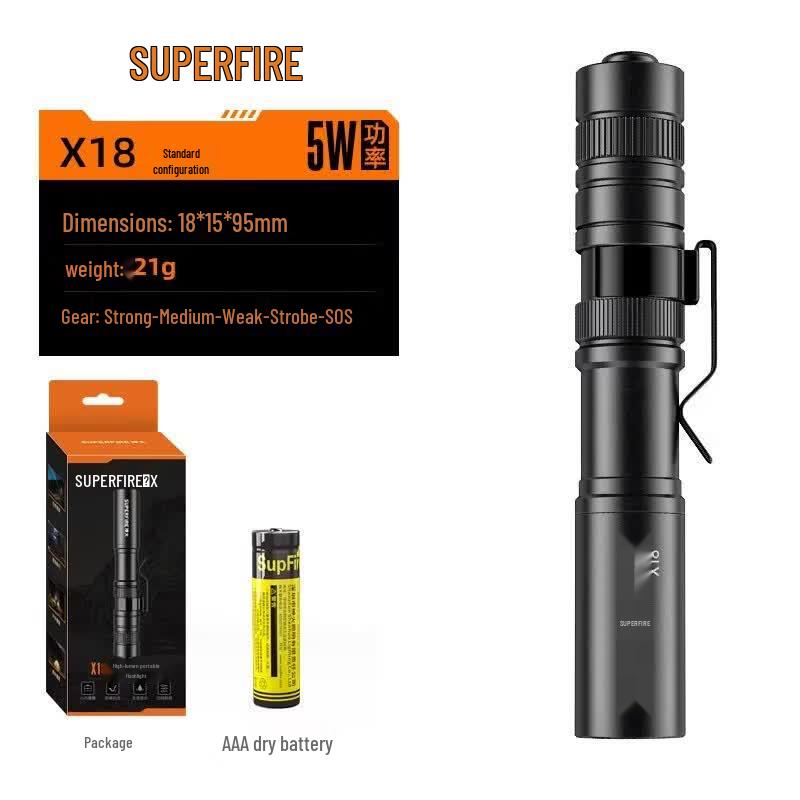 SupFire X18 Mini Portable LED Flashlight