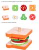 Mini Spiel-Hamburger-Set - Simuliertes Essen für Kinder-Puppenhaus und Kindergarten-Spaß