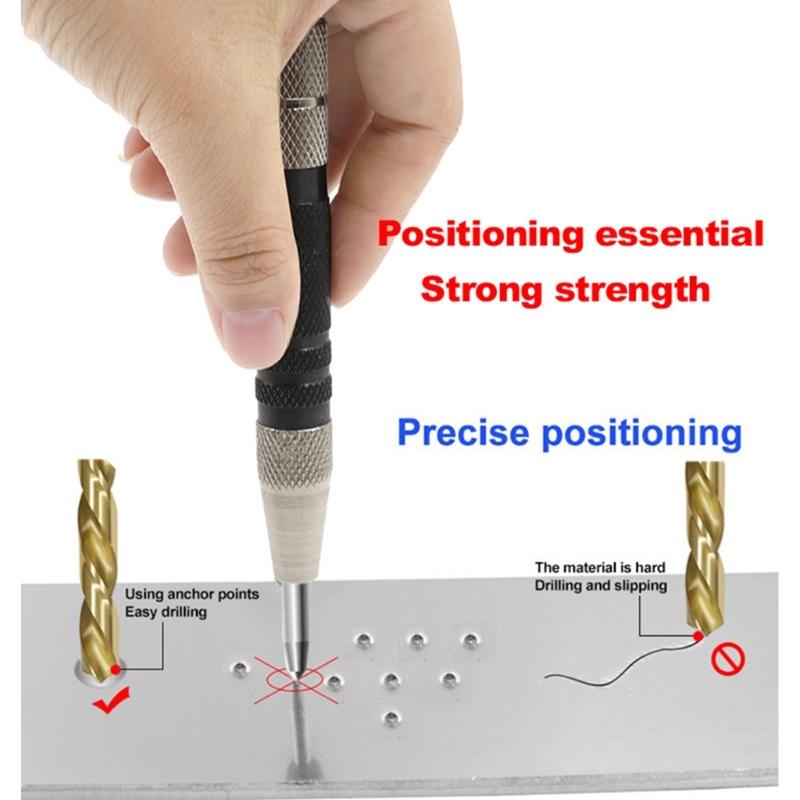 Automatic Centre Punch General Woodworking Metal Drill Adjustable Spring Loaded Automatic Punch Hand Tools for Metal