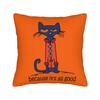 Cute Kitten Petes the cat   Square Pillow Cases  Cushion Cover Awesome Zipper Decor Throw Pillow Case Cover for Living Room