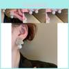 Stunning Pearl Earrings 2023 New Design Alloy Material Floral Style Shiny Diamond Pearl Earrings