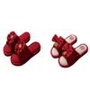 [Buy one get one free] Wedding slippers essential supplies for couples festive red non-slip home dowry