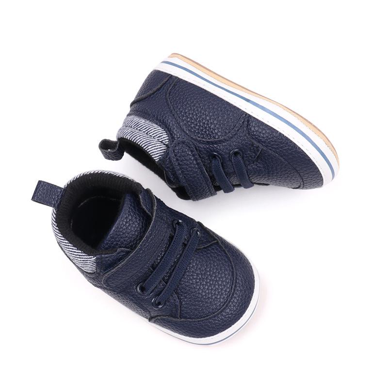 Trendy Baby Soft Sole Non-Slip PU Leather Walking Shoes