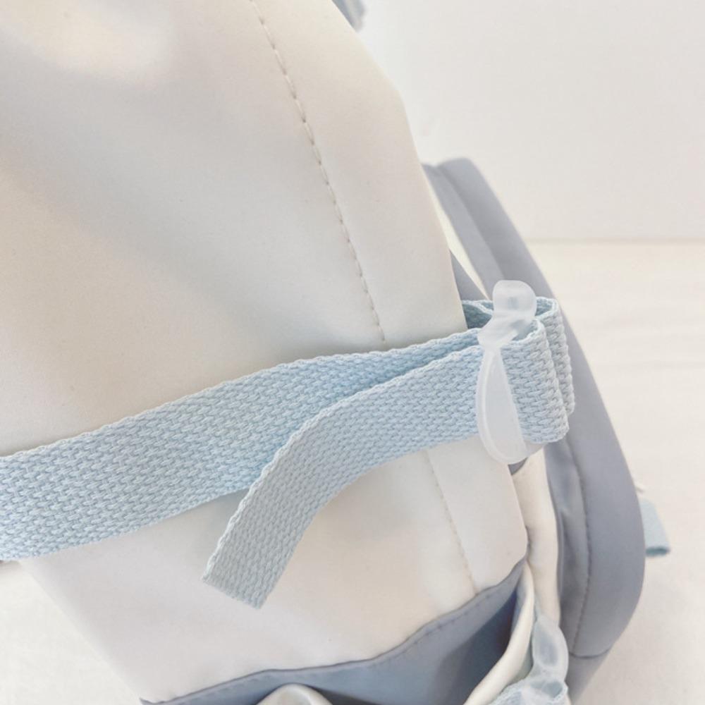 Nylon Canvas Schoolbag College Style School Bag Simple Large Capacity Backpack  Girl