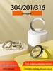Stainless Steel Spring, Slotted, Toothed, and Thickened Washers Set (304, 201, 316)