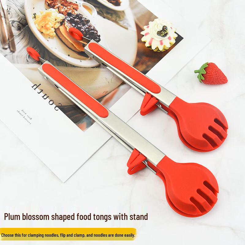 Stainless Steel Silicone Food Tongs