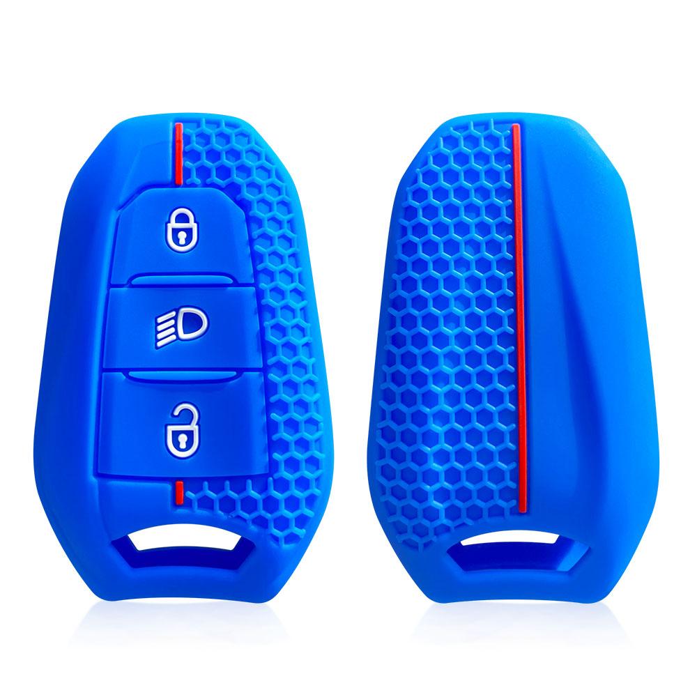 silicone car accessories key chain cover case for citroen C4 c3 C5 C6 DS3 DS5 DS6 for peugeot 508 2008 3008 308 e-208 2021 2022