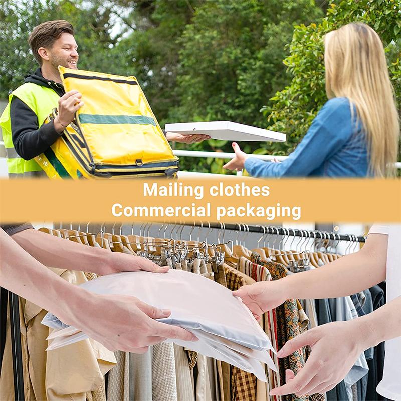 10PC Travel For T-Shirts Shirts and Documents Clothing Storage Bag Frosted Ziplock Bags