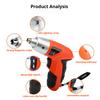 Woodworking Home Repair DIY 3.6V USB Cordless Lithium Drill Screwdriver Electric Hardware Tools Set