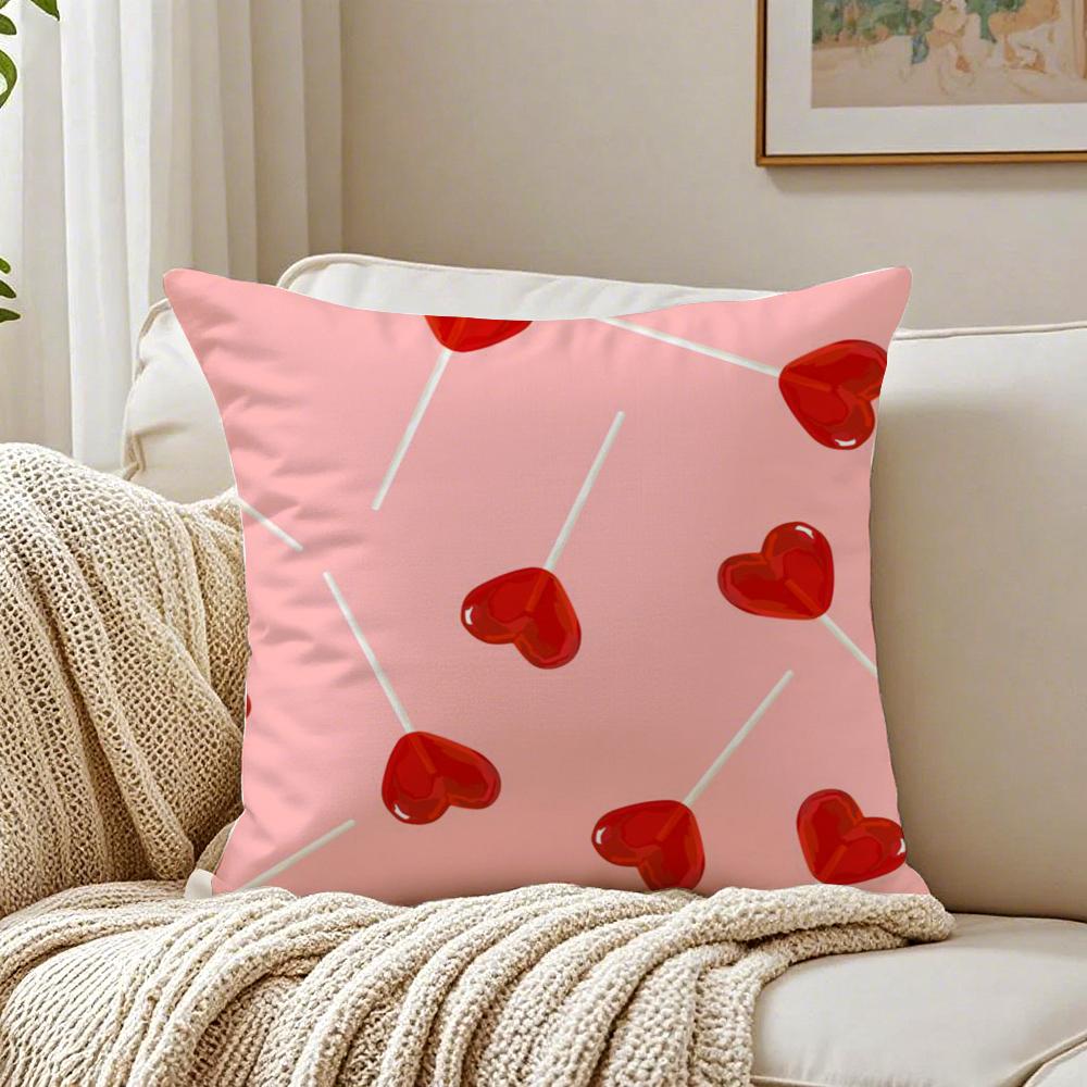 Sweet Iove Family Companionship Gift Cushion Cover Pillowcase Antidustmite Living Room Sofa Decor Cushion Room