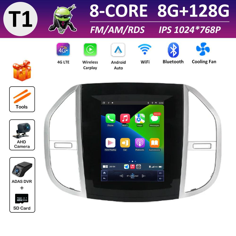 Car Video Multimedia Video Player for Mercedes Benz Vito 3 2014 2015 2016 2017 - 2020 IPS Touch Screen DSP Stereo Autoradio WIFI