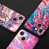 Korean Flower Phone Case Cover for iPhone 17 16 15 14 13 12 11 Pro Max 17 Air Plus Shockproof Soft TPU Shell Fundas Capas Coque