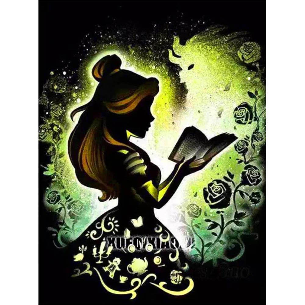 Stitch Diamond Painting Disney Prinzessin 5D DIY Vollrund_Quadrat Mosaik Stickerei Kinderzimmer Dekoration Handgemachtes Geschenk