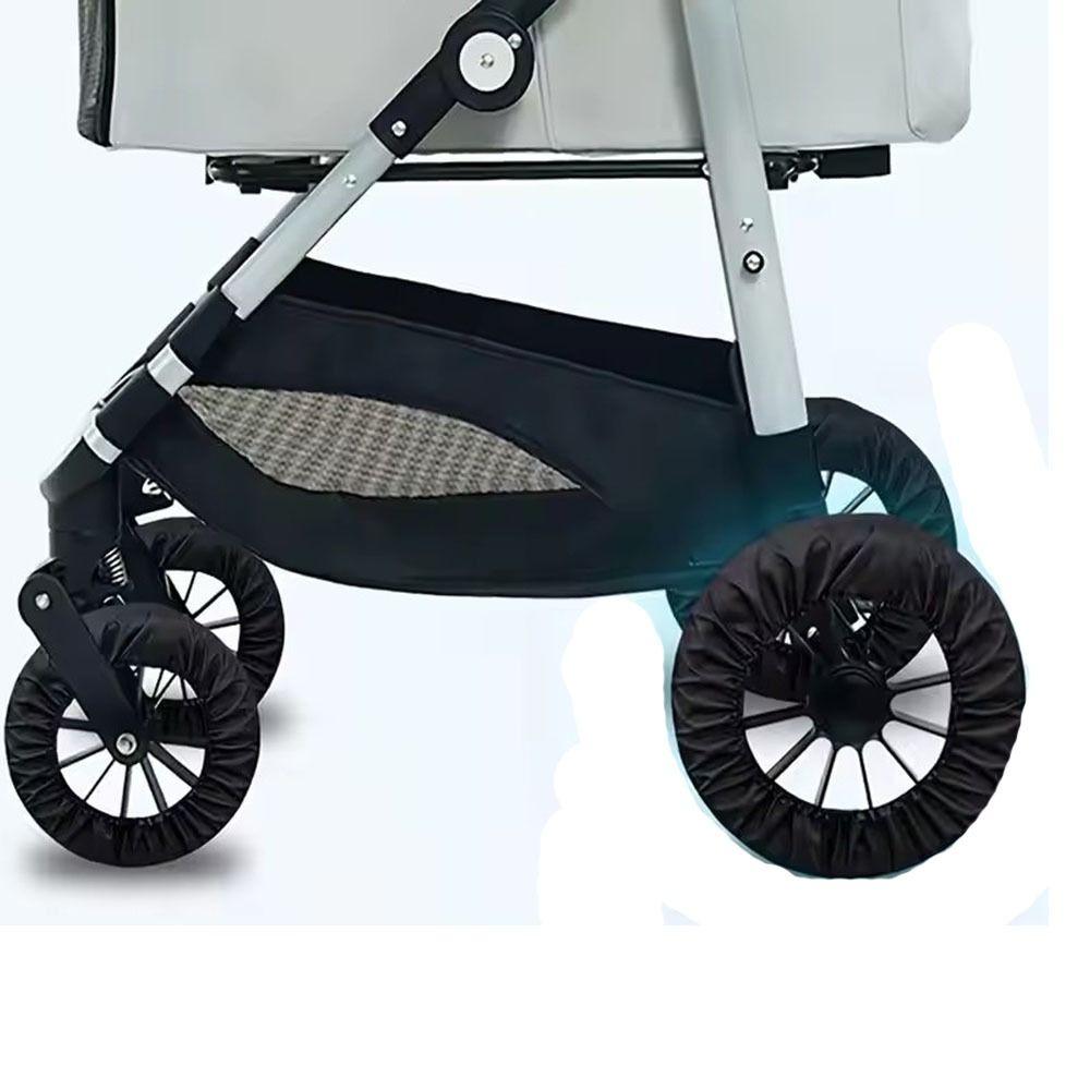Dustproof Stroller Wheel Covers Waterproof Oxford Cloth Stroller Tire Cover Anti-Dirty Infant Stroller Wheel Sleeve Case