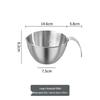 ZISIZ 304 Stainless Steel Mixing Bowl with Handle