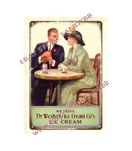 

garage poster advertising wall art Westerly Ice Cream metal tin signAluminum 20x30cm（7.8x11.8inch）