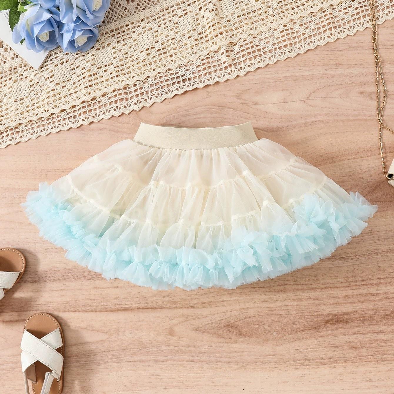 

Праздничная юбка-пачка для маленьких девочек 120 хаки