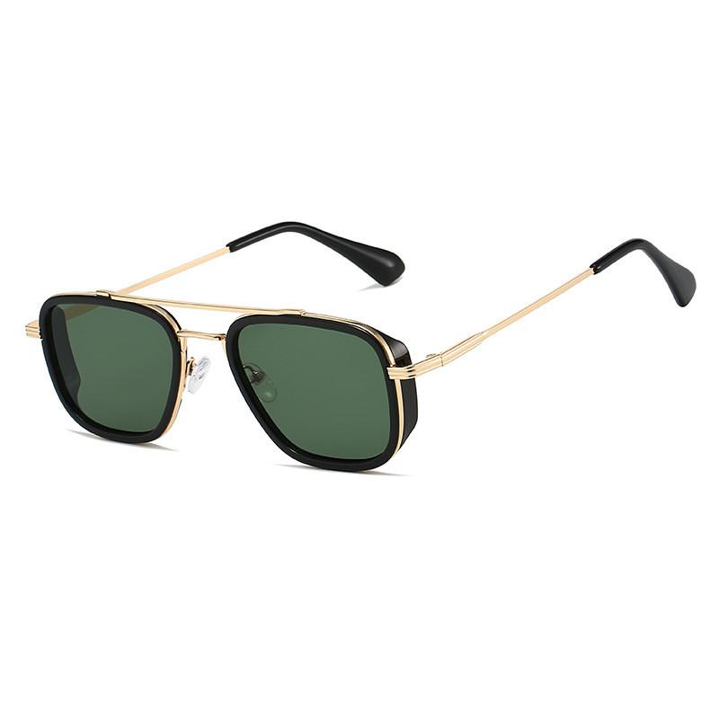Vintage Punk Square Sunglasses For Men Uv400 Sun Protection Outdoor Fashion Accessory