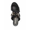 Ferragamo Horsebit Detail Open Toe Sandals Black