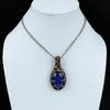 Lapis Lazuli Pendant Copper Wire Wrapped Pendant Lapis Lazuli Copper Jewelry Unique Pendant Handmade Jewelry Gift For Mom Gemstone Pendant