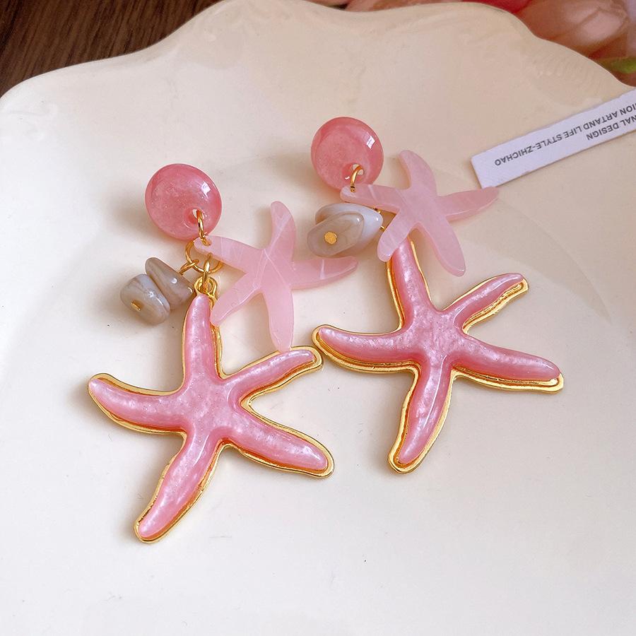 Vacation Style Resin Pendant Earrings Exquisite Jewelry