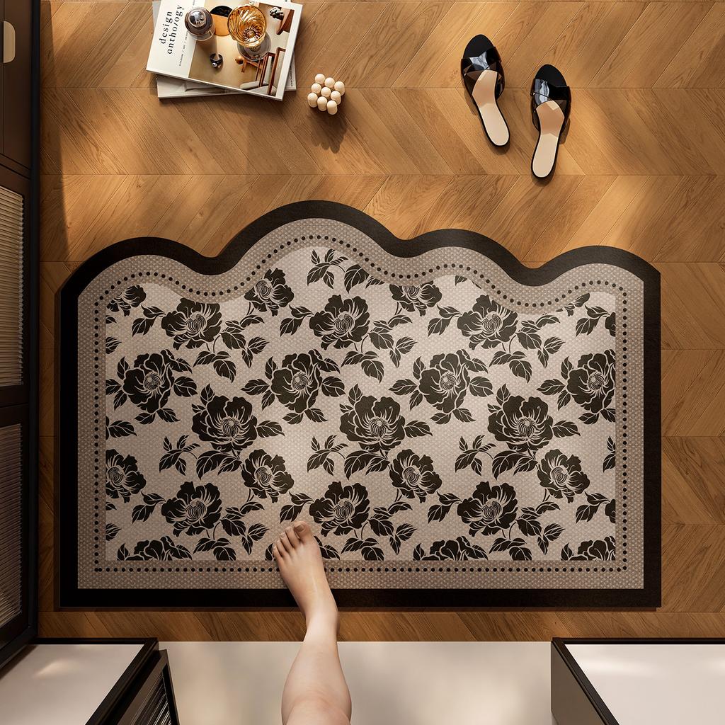 Bathroom Floor Mat Household Toilet Door Non-Slip Foot Pad Diatom Mud Absorbent Mat Toilet Toilet Carpet Bathroom