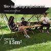 Octagonal Vinyl Camping Canopy: Thickened, Portable Sunshade & Rainproof Butterfly Awning
