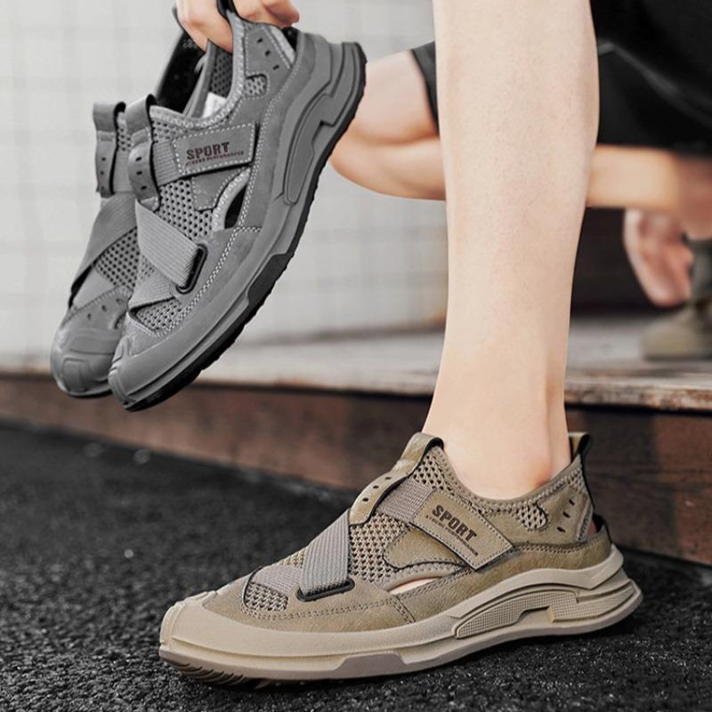 Fashion 2025 Men Roman Sandals Outdoor Breathable Soft Sole Beach Shoes Classic Men Wading Quick-dry Casual Hiking Shoes Men's Sneakers