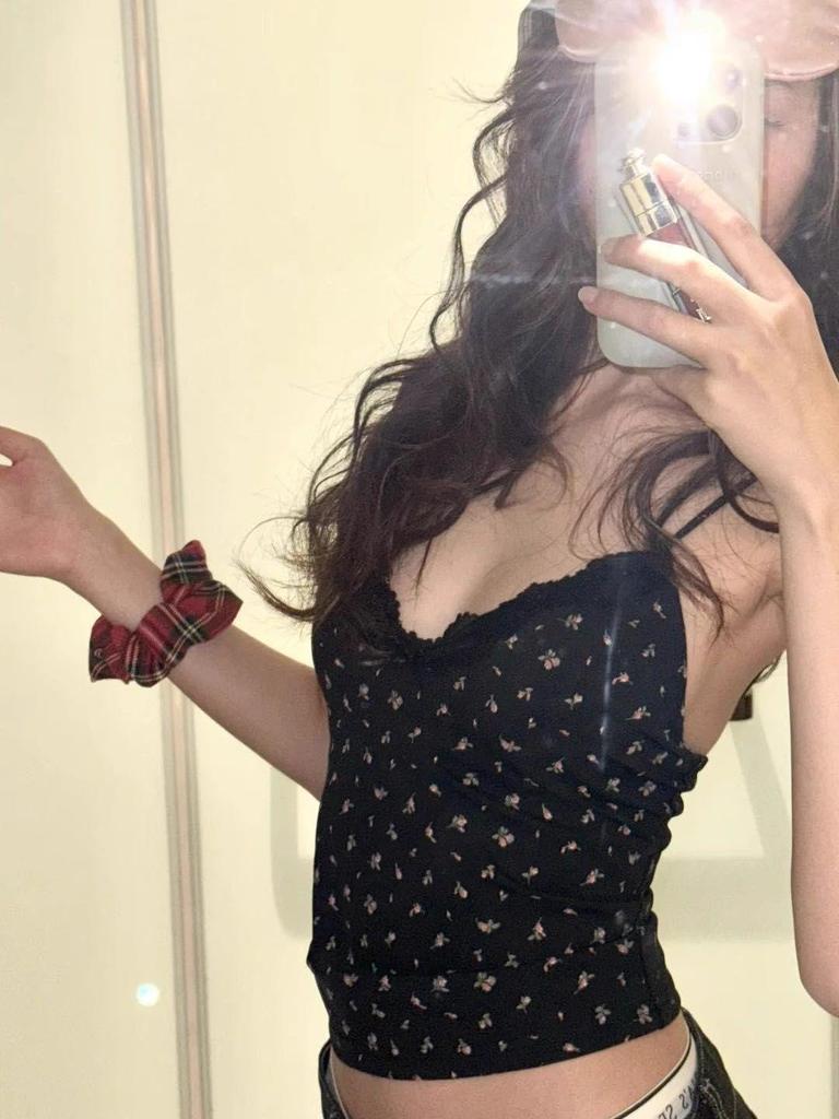 Pure Desire Bloemen Kant Camisole met Borstkussentjes - Slank en Stijlvol Bandeau Topje
