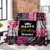 Home Customize Your Name Blankets Comfortable Soft Lightweight Allseason Multipurpose Blanket For Picnics Sofas Offices Beds Living Rooms Perfect